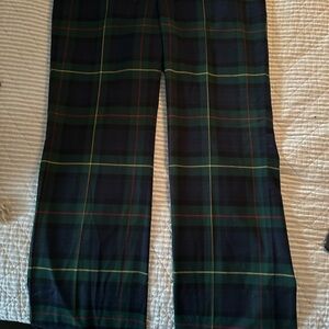 Lauren Ralph Lauren Plaid Trousers in Green and Blue new w/o tags. Size 14.